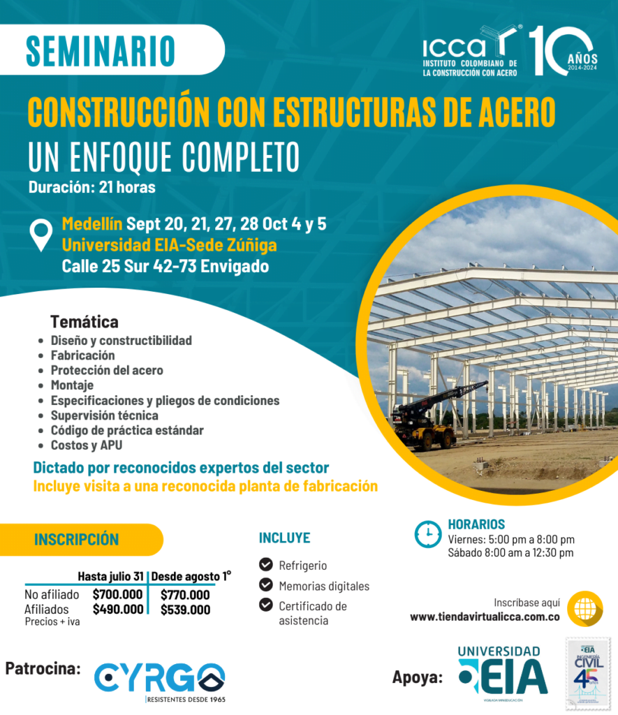 Seminario Construcción con Estructuras de Acero - Un Enfoque Completo (Medellín)