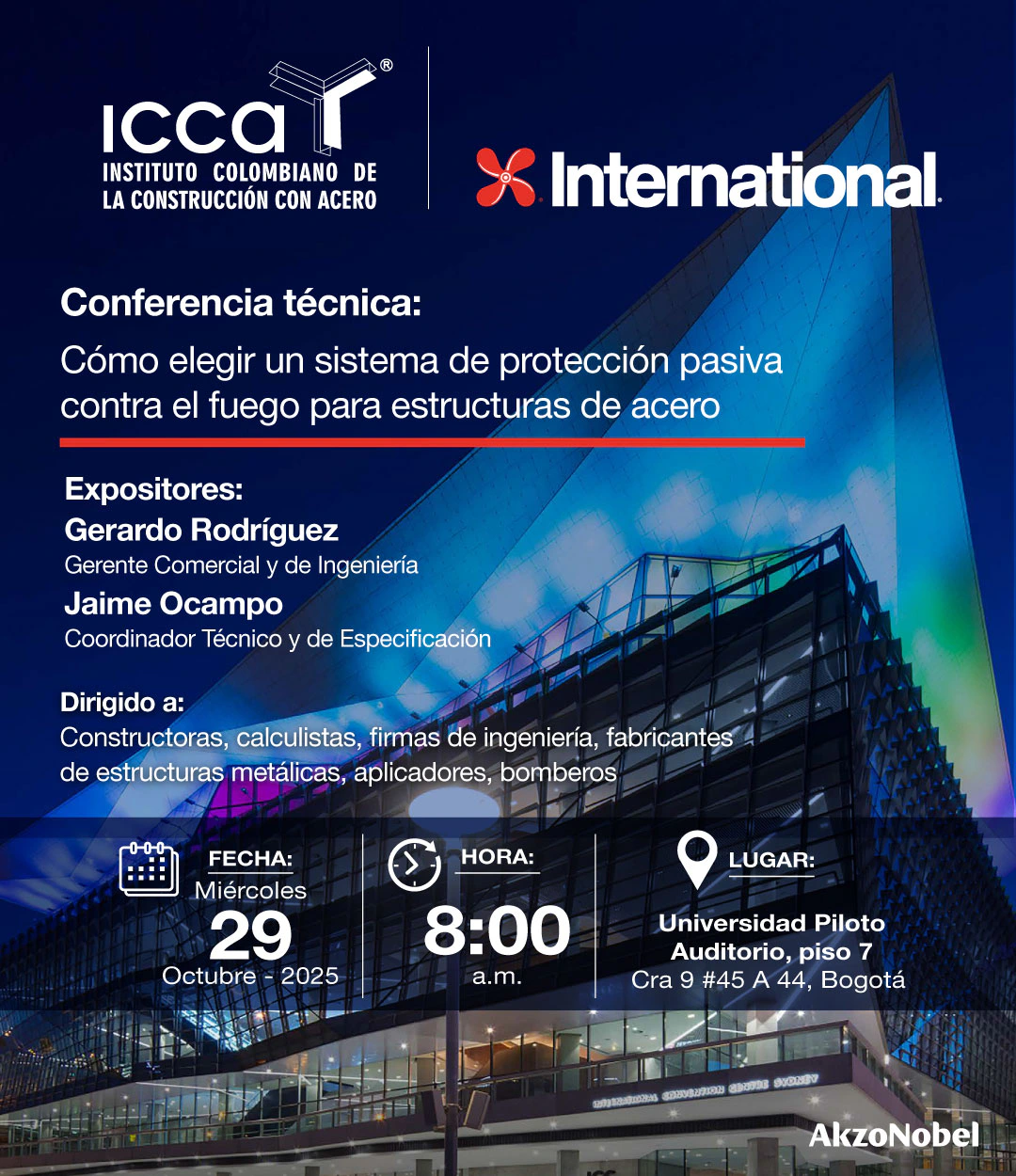 Conferencia: ¿Cómo elegir un sistema de protección pasiva contra el fuego para estructuras metálicas?