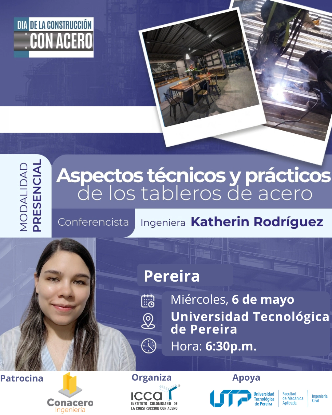 Conferencia: Aspectos técnicos y prácticos de los tableros de acero - Pereira