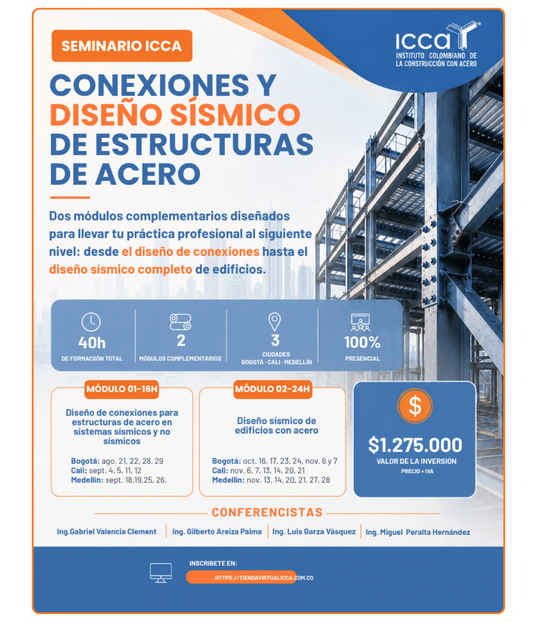 Seminario: Conexiones y diseño sísmico de Estructuras de acero - Bogotá