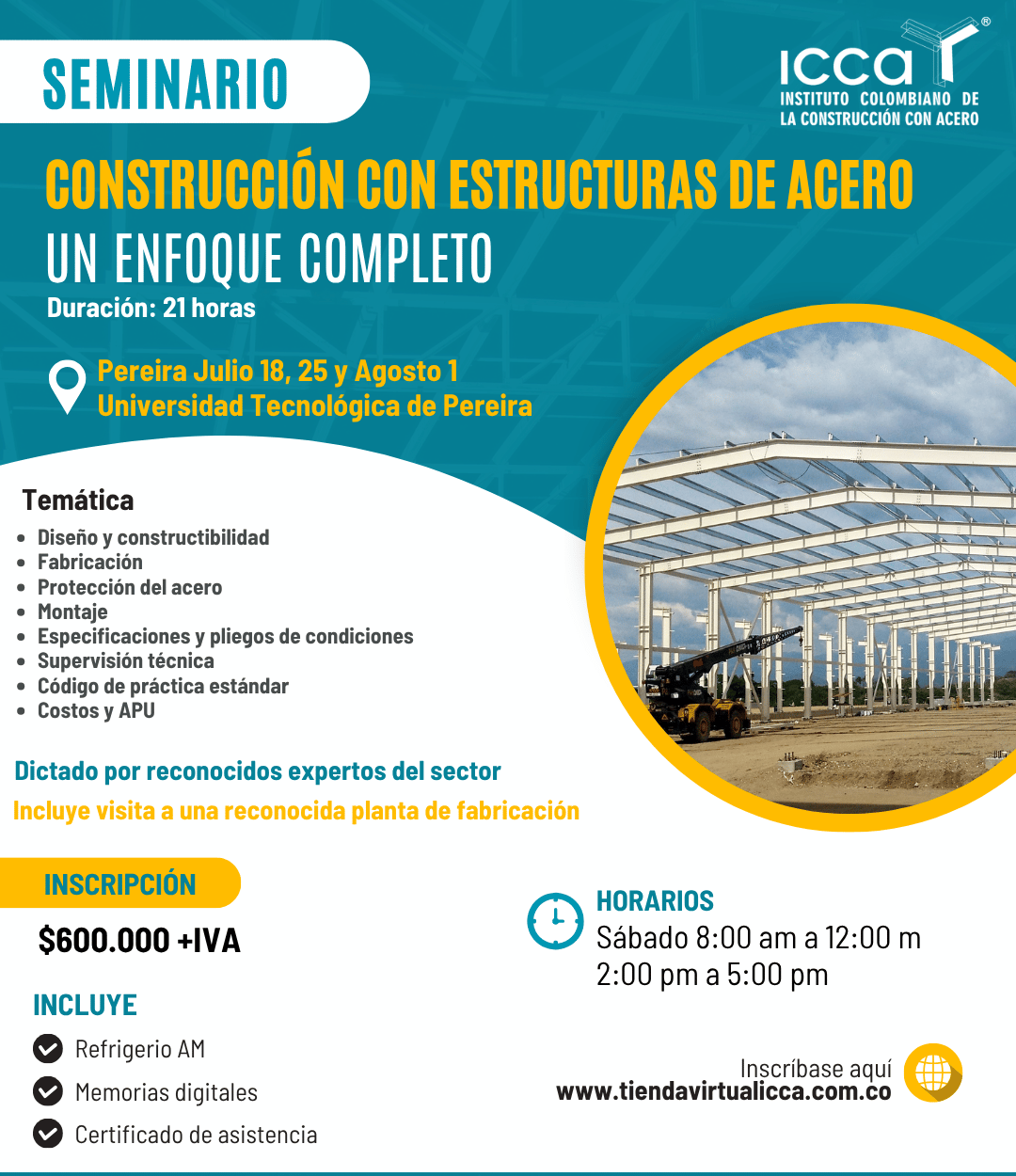 Seminario Construcción con Estructuras de Acero - Un Enfoque Completo (Pereira)