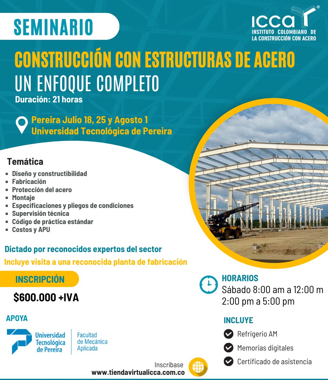 Seminario Construcción con Estructuras de Acero - Un Enfoque Completo (Pereira)