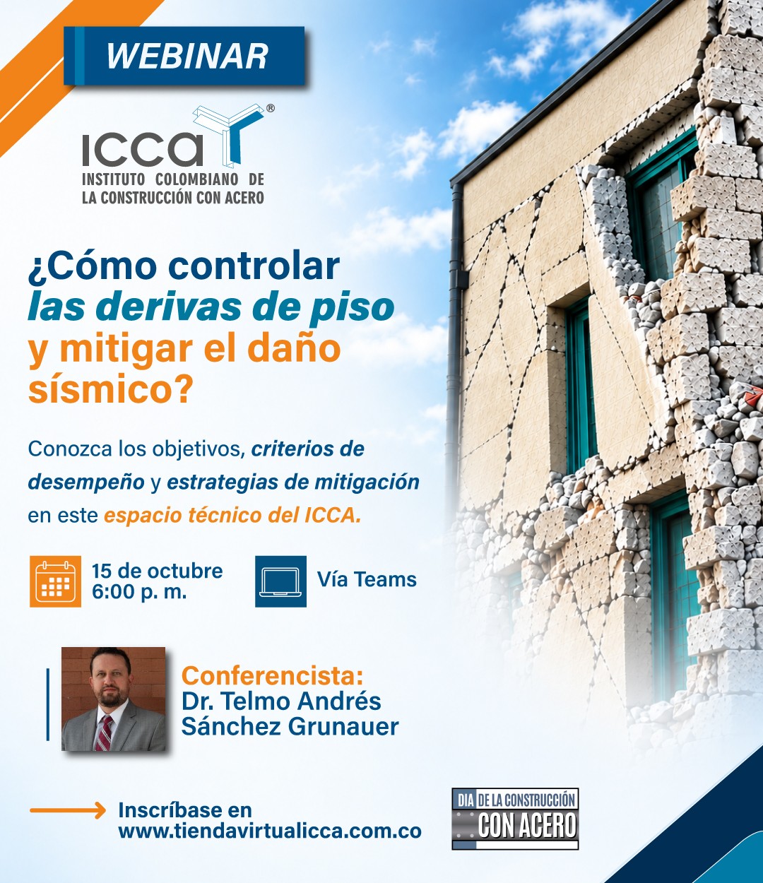 Webinar: Control de las derivas de piso: objetivos, criterios de desempeño y mitigación del daño sísmico