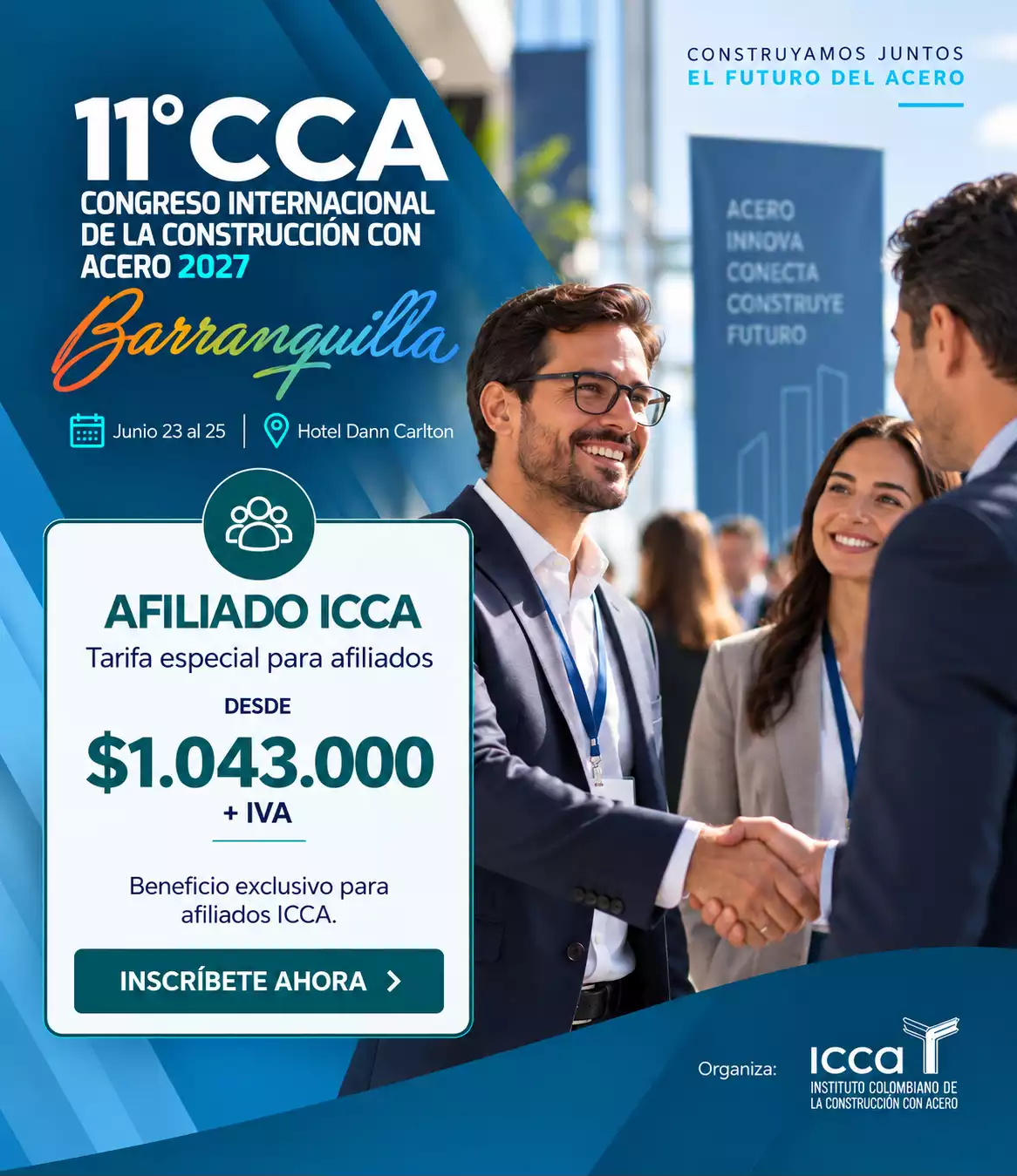 Congreso Acero 2027 - Afiliado